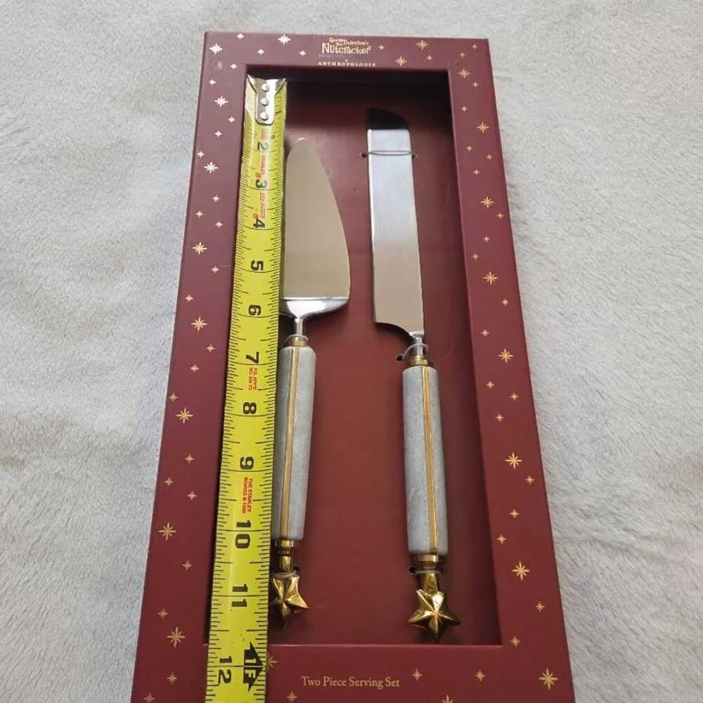 New Anthropologie x New York City Ballet marble cake serve set The Nutcracker